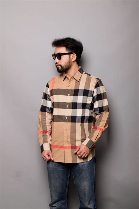 burberry somerton long sleeve shirt|BURBERRY .